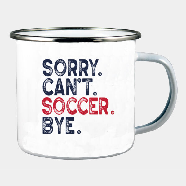 Soccer Bye Enamel Mug  Thumbnail