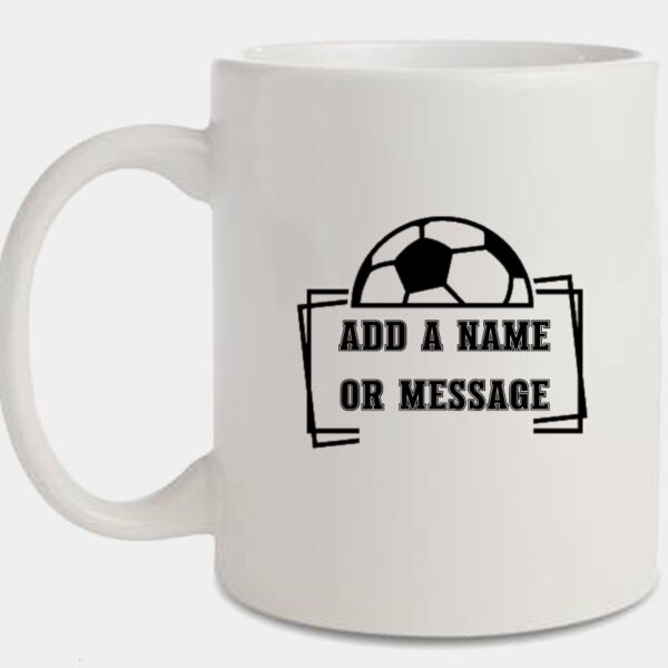 Personalised Football Plaque Mug  Thumbnail