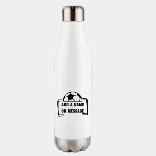 Personalised Footballer Water Bottle  Thumbnail