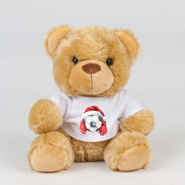 Christmas Soccer Ball Teddy Bear Thumbnail