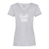 Women's valueweight v-neck T Thumbnail